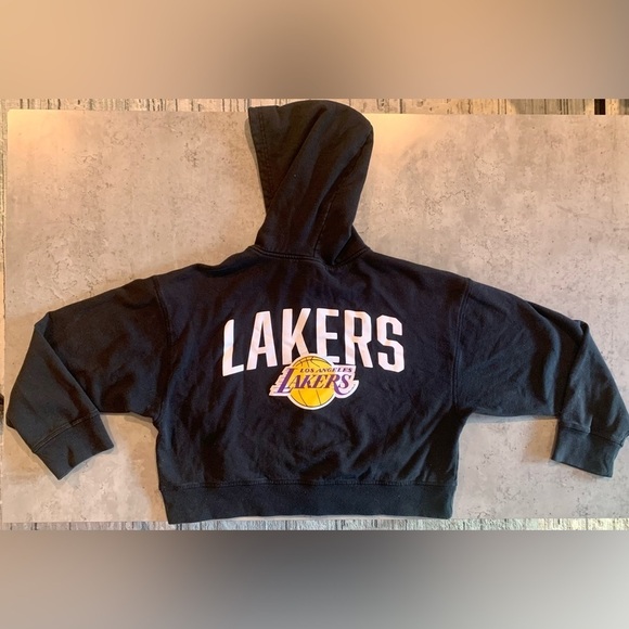 NBA LA Lakers Cropped Fleece Zip Up Hoodie, Size  XXL - Picture 9 of 9